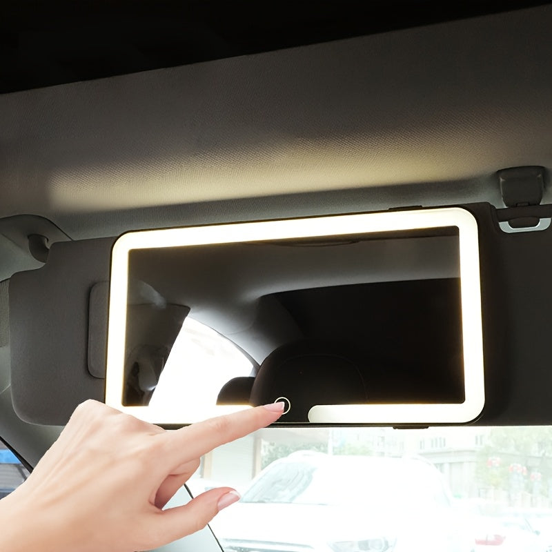 Aftagelig balde make-up spejl med LED-lys