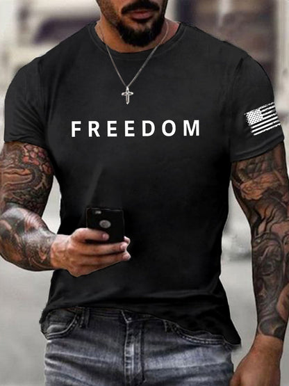 Herre Frihed er ikke fri Hvil i fred Charlie Kirk kortærmet T-shirt