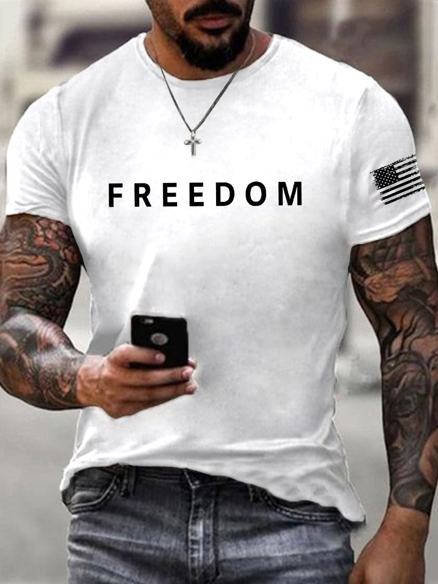 Herre Frihed er ikke fri Hvil i fred Charlie Kirk kortærmet T-shirt