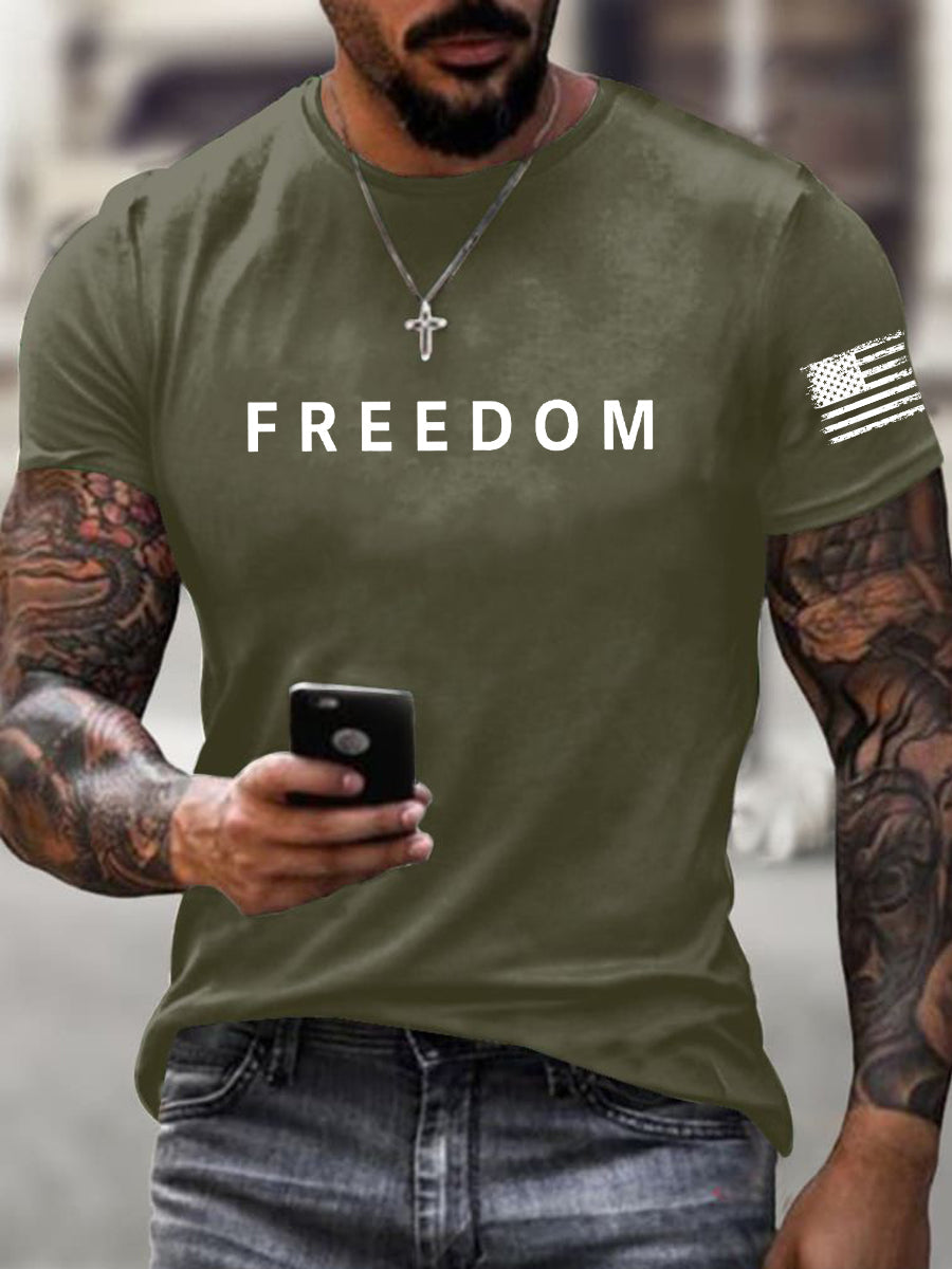 Herre Frihed er ikke fri Hvil i fred Charlie Kirk kortærmet T-shirt