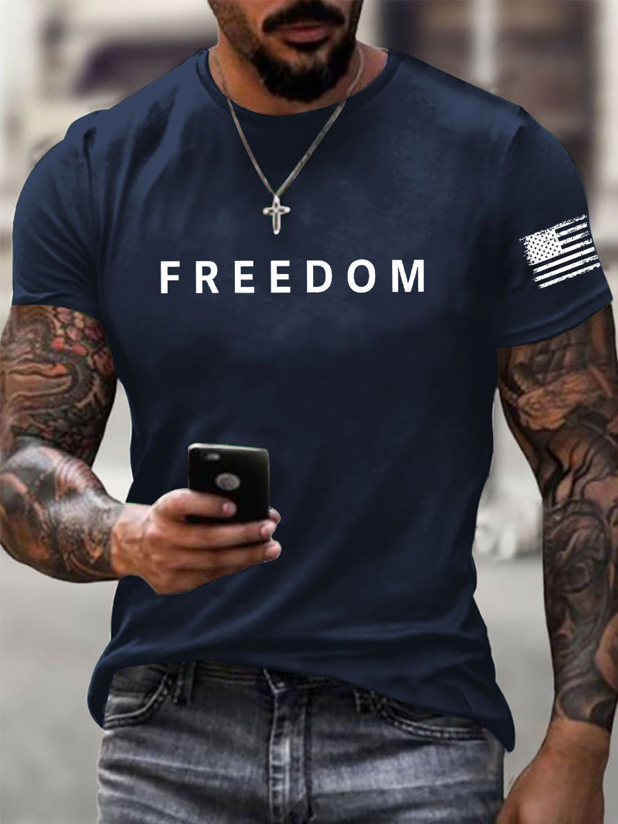 Herre Frihed er ikke fri Hvil i fred Charlie Kirk kortærmet T-shirt